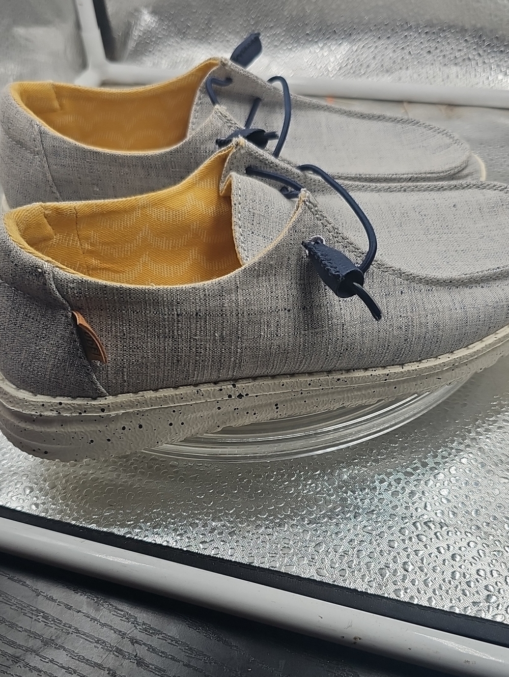 G Gray Hey Dudes Sz 6 - Picture 4 of 5